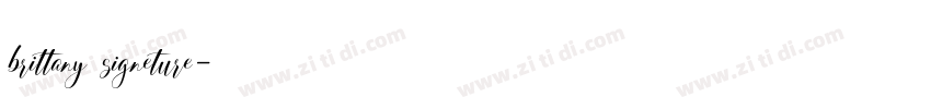 brittany signeture字体转换